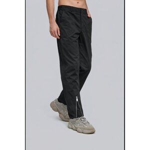 NWT Mens Dept*Anonym XL Black Trousers / 32" Waist / Adjustable Cuff Pants